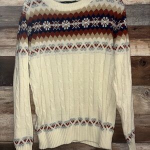 Vintage Townsley Ivory Sweater Size Large
